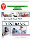 Test Bank - Massage Therapy-Principles and Practice&comma; 7th Edition &lpar;Salvo&comma; 2025&rpar;&comma; Chapter 1-30 &vert; All Chapters