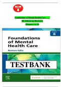 Test Bank For Foundations of Mental Health Care 8th Edition By Morrison-Valfre, All 1-33 Chapters Covered ,Latest Edition ISBN 9780443111556
