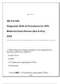 NR&period;210&period;605 Diagnostic Skills & Procedures for APN Midterms Exam Review &lpar;Qns & Ans&rpar; 2025&period;