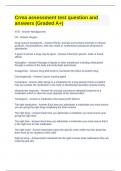 Crma assessment test question and answers &lpar;Graded A&plus;&rpar;