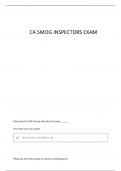 CA SMOG CHECK INSPECTOR TRAINING FINAL REVIEW &lpar;PART 1&rpar; QUESTIONS WITH COMPLETE SOLUTIONS&period;