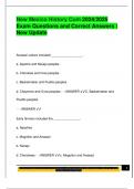 New Mexico History Cum 2024&sol;2025  Exam Questions and Correct Answers &vert;  New Update