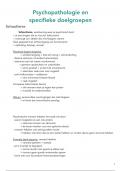 samenvatting Psychopathologie,  Minor SPZ