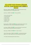 UCLA EMT CH&period;24 &lpar;Trauma&rpar; UPDATED  ACTUAL  Exam Questions and CORRECT  Answers 