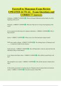 Farewell to Manzanar-Exam Review  UPDATED ACTUAL   Exam Questions and  CORRECT Answers