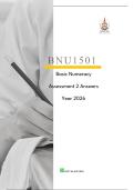 BNU1501 Assignments 1 & 2 Answers Semester 1 2025