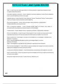 NUR 1113 Exam Latest Update 2024&sol;2025