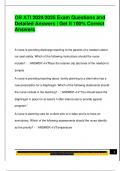 OB ATI 2024&sol;2025 Exam Questions and  Detailed Answers &vert; Get it 100&percnt; Correct  Answers