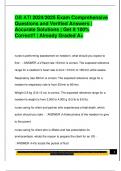OB ATI 2024&sol;2025 Exam Comprehensive  Questions and Verified Answers &vert;  Accurate Solutions &vert; Get it 100&percnt;  Correct&excl;&excl; &vert; Already Graded A&plus; 
