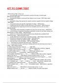 ATT FC COMP TEST EXAM 2025&sol;2026 QUESTIONS WITH COMPLETED & VERIFIED SOLUTIONS&period;