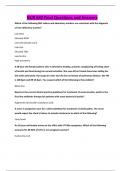 NUR 642 Final Questions and Answers