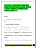 Wastewater B License Fl 2024&sol;2025  Exam Questions with Detailed Verified  Answers &lpar;100&percnt; Correct Answers&rpar; &vert;  Already Graded A&plus;