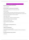 NURS 642 Test Questions and Answers
