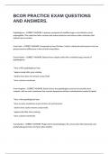 BCOR PRACTICE EXAM QUESTIONS AND ANSWERS&period;