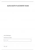 ALEKS MATH PLACEMENT &vert; 100&percnt; CORRECT&vert; GRADE A