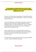 PA APPRAISERS LICENSE EXAM 2025 ACTUAL EXAM  QUESTION AND CORRECT DETAILED ANSWERS &lpar;VERIFIED  ANSWERS&rpar;100&percnt; PASS
