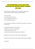RTBC PROCEDURES ACTUAL FINAL EXAM  QUESTIONS AND VERIFIED CORRECT ANSWERS  100&percnt; PASS 