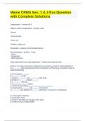 Maine CRMA Sec&colon; 1 & 2 Exa Question with Complete Solutions