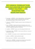 NCCT Surgical Technology Exam  2025&sol;2026 QUESTIONS WITH VERIFIED  CORRECT SOLUTIONS &vert;&vert; 100&percnt;  GUARANTEED PASS  <BRAND NEW VERSION> 