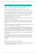C483 EXAMINATION QUESTIONS AND ANSWERS