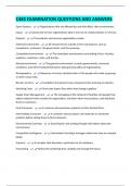 C483 EXAMINATION QUESTIONS AND ANSWERS