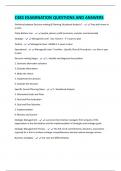 C483 EXAMINATION QUESTIONS AND ANSWERS