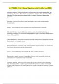 MATH 1280 - Unit 1 Exam&sol; Questions with Certified Ans&sol; 2025&period;MATH 1280 - Unit 1 Exam&sol; Questions with Certified Ans&sol; 2025&period;