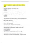  CM 2215 Coss Exam Questions & Answers Solved 100&percnt;