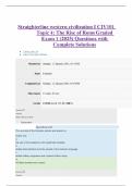Straighterline western civilization I CIV101  Topic 4&colon; The Rise of Rome Graded  Exam 1 &lpar;2025&rpar; Questions with  Complete Solutions 