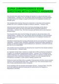 CLPNA JURISPRUDENCE EXAM QUESTIONS WITH CORRECT ANSWERS