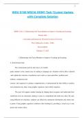 WGU D188 MSCIA OOM1 Task 1 &vert;Latest Update with Complete Solution