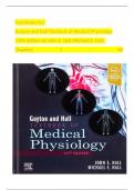 TEST BANK For Guyton and Hall Textbook of Medical Physiology 14th Edition by John E&period; Hall&semi; All Chapters 1 - 86&comma; Verified Newest Version