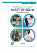 TEST BANK- COMMUNITY HEALTH NURSING A CANADIAN PERSPECTIVE 5TH EDITION (STAMLER, 2019)