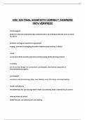 HSC 300 FINAL EXAM WITH CORRECT ANSWERS 100&percnt; VERIFIED&excl;&excl;