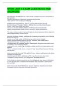 NFDN UNIT 6 EXAM QUESTIONS AND ANSWERS