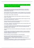 NFDN REVIEW EXAM QUESTIONS WITH COMPLETE SOLUTIONS