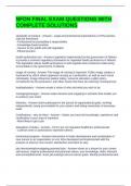 NFDN FINAL EXAM QUESTIONS WITH COMPLETE SOLUTIONS