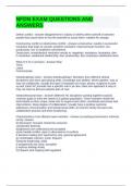 NFDN EXAM QUESTIONS AND ANSWERS