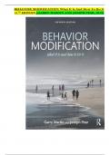 BEHAVIOR MODIFICATION: What It Is And How To Do It 11TH EDITION (GARRY MARTIN AND JOSEPH PEAR, 2019)