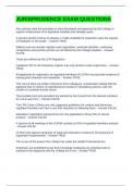 JURISPRUDENCE EXAM QUESTIONS 