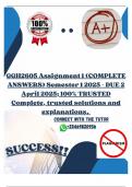 GGH2605 Assignment 1 &lpar;COMPLETE ANSWERS&rpar; Semester 1 2025 - DUE 2 April 2025&semi; 100&percnt; TRUSTED Complete&comma; trusted solutions and explanations&period; 