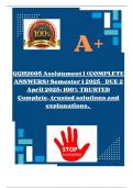 GGH2605 Assignment 1 &lpar;COMPLETE ANSWERS&rpar; Semester 1 2025 - DUE 2 April 2025&semi; 100&percnt; TRUSTED Complete&comma; trusted solutions and explanations&period;