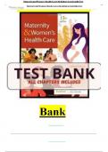 TEST BANK - Maternity and Women's Health Care 13th Edition by Lowdermilk & Perry&comma; All 37 Chapters Covered&comma; Verified Latest Edition