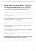 Aerial Application Exam with 67 Questions and answers Newest RATED A&plus; 2025&sol;26