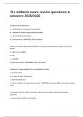 TLI midterm exam review questions & answers 2025&sol;2026