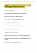 VA Tattooing exam PSI questions and answers with solutions 2025