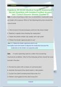 Capstone ATI NCLEX Medical Surgical Assessment 1  Recent Questions with Detailed Verified Answers  and  Correct Answers Already Graded A&plus;