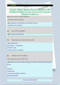 Chronic Kidney Disease Recent Questions with  Detailed Verified Answers and Correct Answers  Already Graded A&plus; 