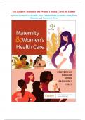 Test Bank for Maternity and Women's Health Care 13th Edition by Deitra Leonard Lowdermilk&comma; Kitty Cashion&comma; Kathryn Rhodes Alden&comma; Ellen Olshansky&comma; and Shannon E&period; Perry