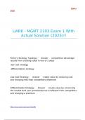 UARK - MGMT 2103 Exam 1 With Actual Solution &lpar;2025&rpar;&excl;&excl;
